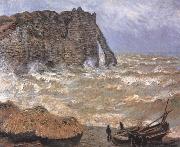 Claude Monet Etretat,Rough Sea Spain oil painting artist